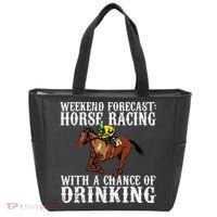 Weekend Forecast Horse Racing Chance Of Drinking Derby Gift Tote Bag thumb 0