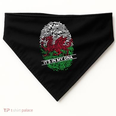 Welsh Flag Its In My Dna Cool Gift USA-Made Doggie Bandana