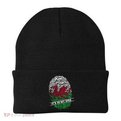 Welsh Flag Its In My Dna Cool Gift Beanie