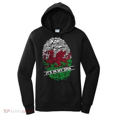 Welsh Flag Its In My Dna Cool Gift Women's Hoodie
