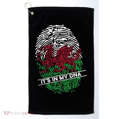Welsh Flag Its In My Dna Cool Gift Golf Towel