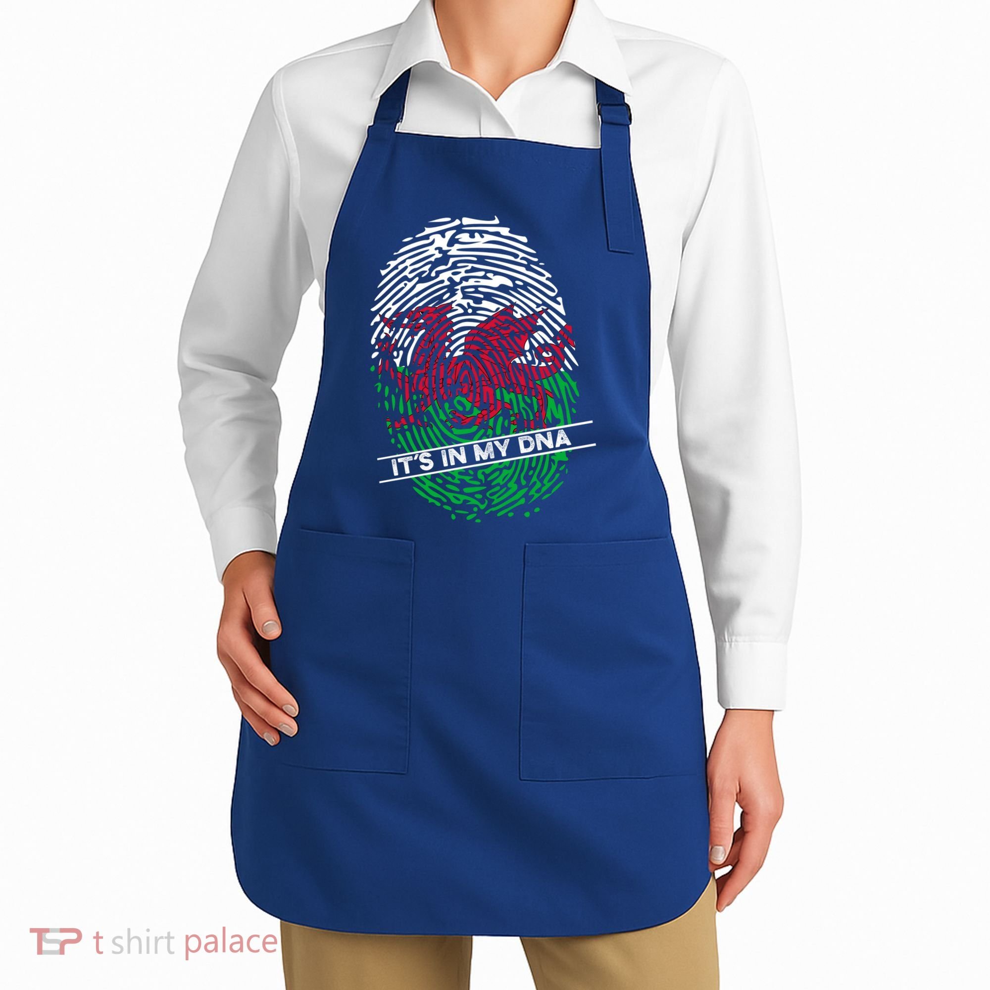 Welsh Flag Its In My Dna Cool Gift Apron