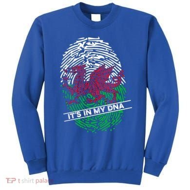 Welsh Flag Its In My Dna Cool Gift Sweatshirt