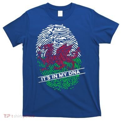 Welsh Flag Its In My Dna Cool Gift T-Shirt