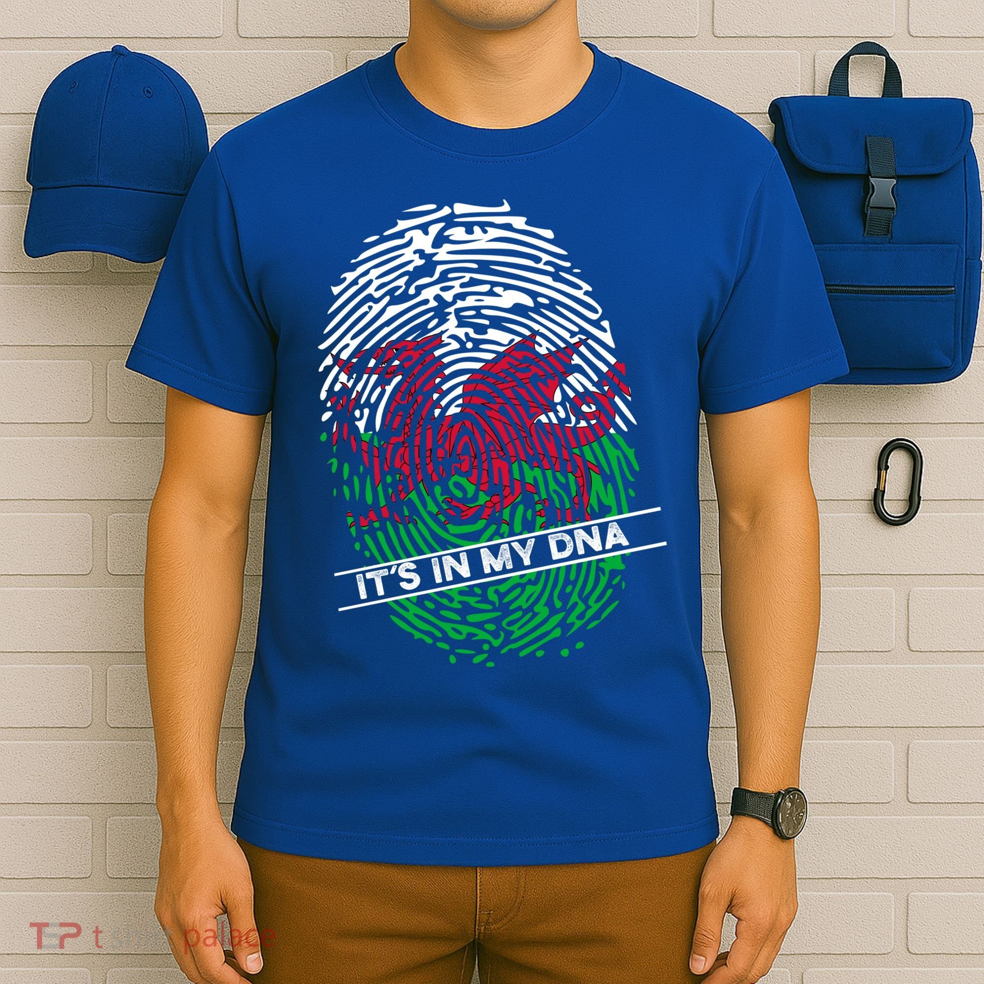 Welsh Flag Its In My Dna Cool Gift T-Shirt