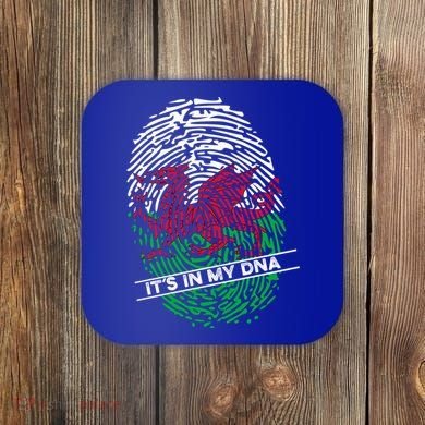 Welsh Flag Its In My Dna Cool Gift Coaster