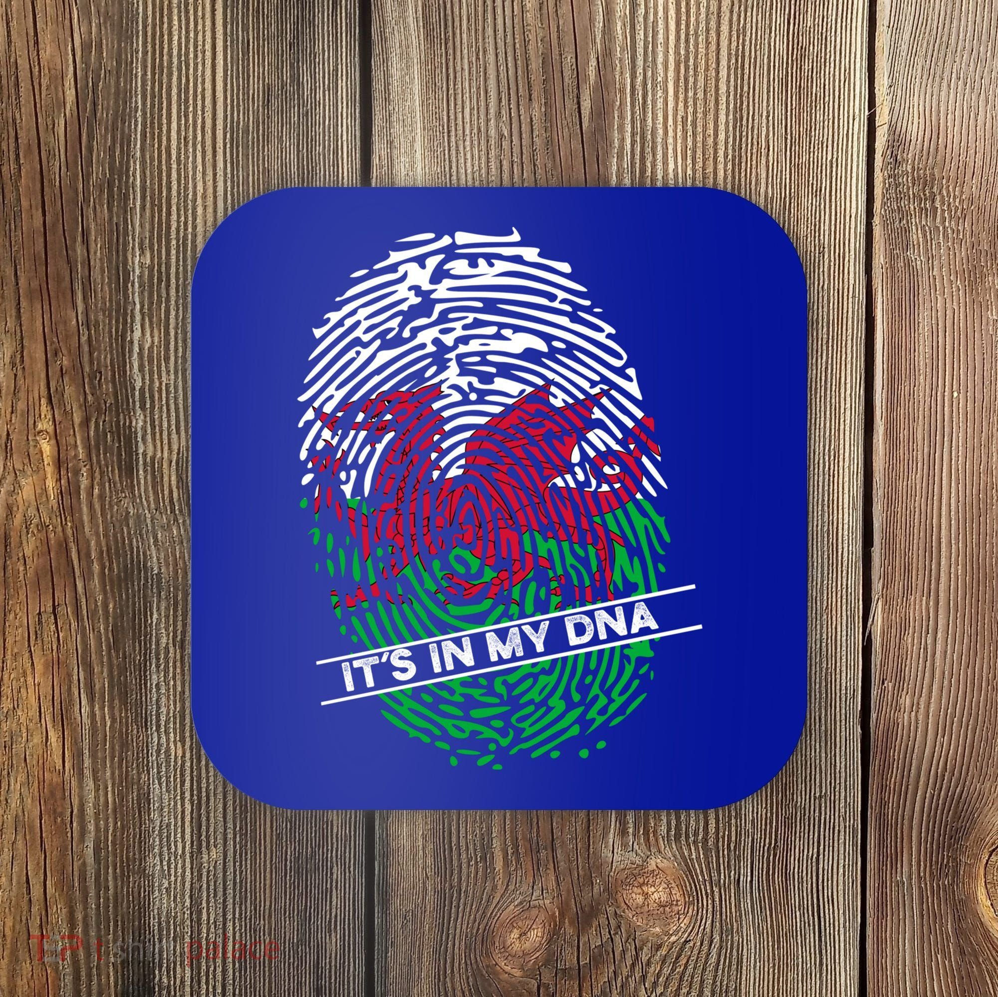 Welsh Flag Its In My Dna Cool Gift Coaster