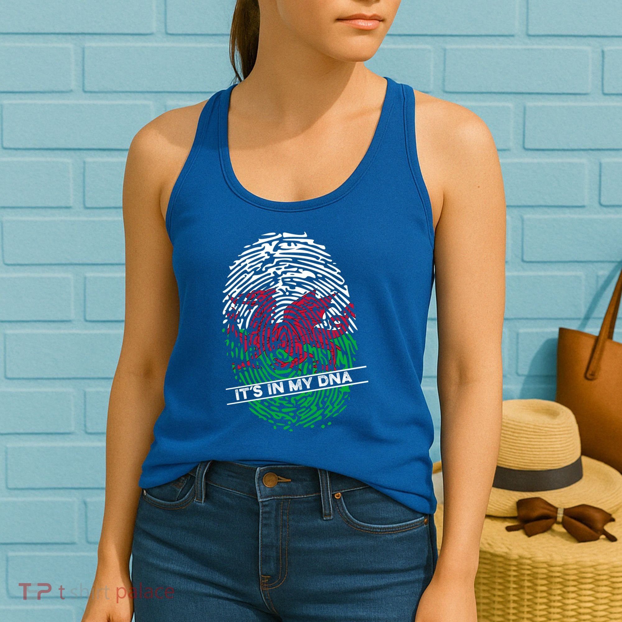 Welsh Flag Its In My Dna Cool Gift Women's Tank Top