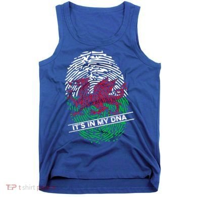 Welsh Flag Its In My Dna Cool Gift Tank Top
