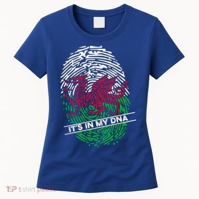 Welsh Flag Its In My Dna Cool Gift Women's T-Shirt