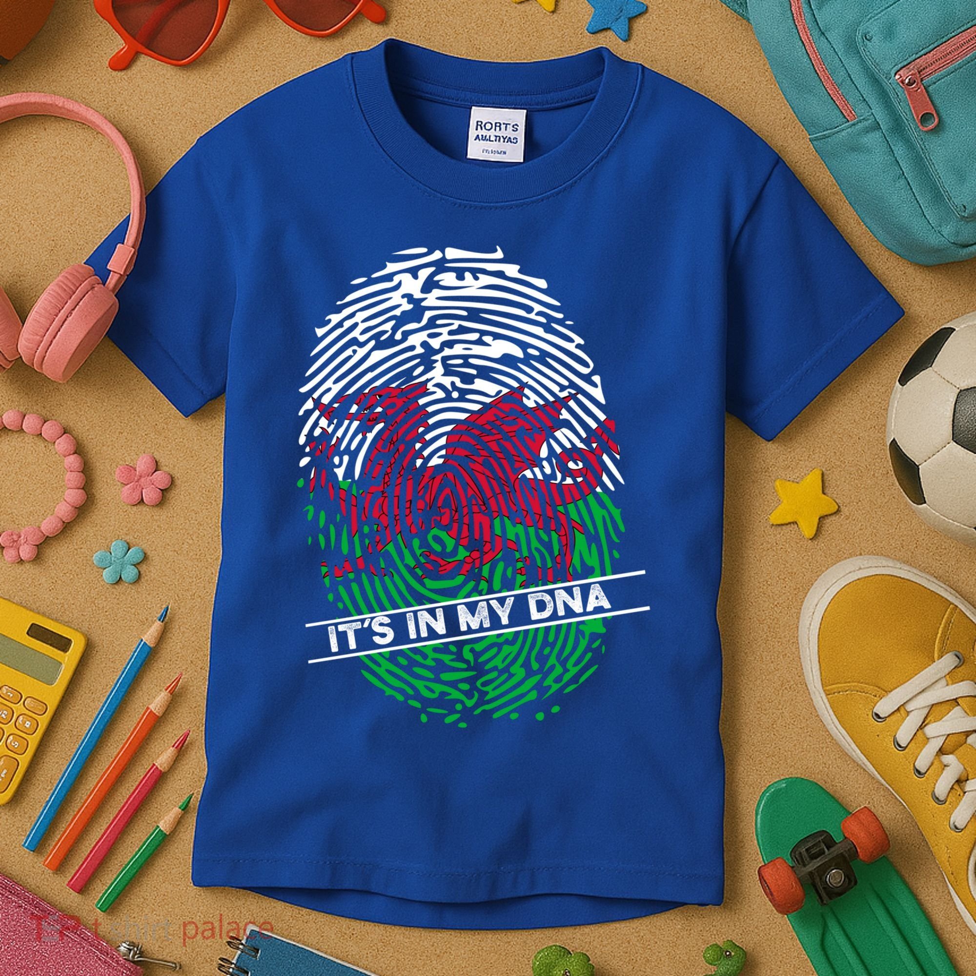Welsh Flag Its In My Dna Cool Gift Kids T-Shirt