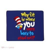 Why Fit In Doctor Teacher Cat In Hat Autism Awareness Mousepad thumb 0