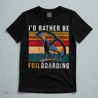 Wing Foiling I I'd Rather Be Foilboarding T-Shirt thumb 5