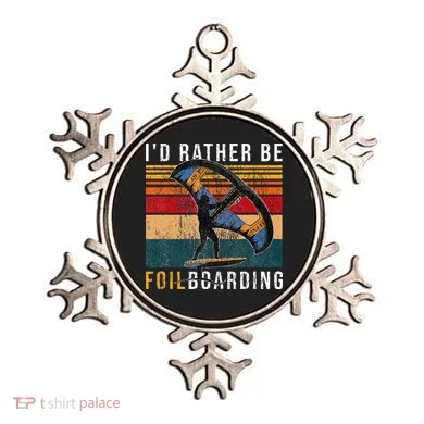 Wing Foiling I I'd Rather Be Foilboarding Ornament