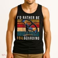 Wing Foiling I I'd Rather Be Foilboarding Tank Top thumb 3