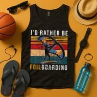 Wing Foiling I I'd Rather Be Foilboarding Tank Top thumb 4