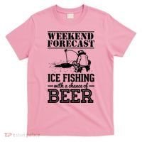 Weekend Forecast Ice Fishing With A Chance Of Beer T-Shirt thumb 0