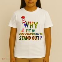 Why Fit In When You Were Born To Stand Out Autism Awareness T-Shirt thumb 4