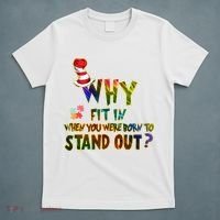 Why Fit In When You Were Born To Stand Out Autism Awareness T-Shirt thumb 5
