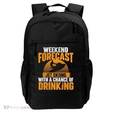 Weekend Forecast Jet Skiing Jet Ski Lover Vacation Funny Gift Backpack