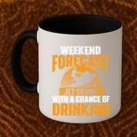 Weekend Forecast Jet Skiing Jet Ski Lover Vacation Funny Gift Coffee Mug thumb 2