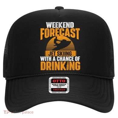 Weekend Forecast Jet Skiing Jet Ski Lover Vacation Funny Gift Hat