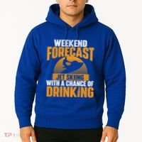 Weekend Forecast Jet Skiing Jet Ski Lover Vacation Funny Gift Hoodie thumb 2