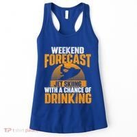 Weekend Forecast Jet Skiing Jet Ski Lover Vacation Funny Gift Women's Tank Top thumb 0
