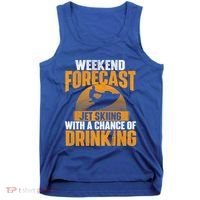 Weekend Forecast Jet Skiing Jet Ski Lover Vacation Funny Gift Tank Top thumb 0