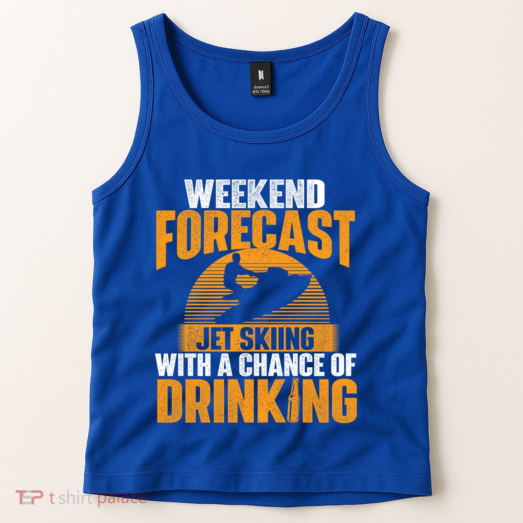 Weekend Forecast Jet Skiing Jet Ski Lover Vacation Funny Gift Tank Top