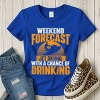 Weekend Forecast Jet Skiing Jet Ski Lover Vacation Funny Gift Women's T-Shirt thumb 3