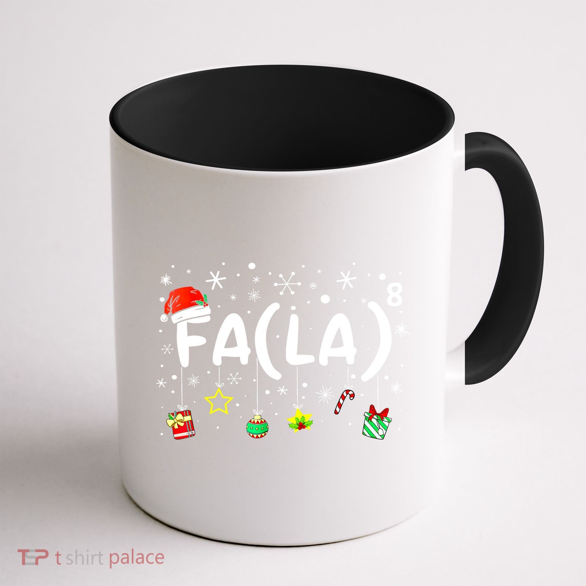 Women Fa (La)8 Funny Christmas Santa Fa La Math Teacher Gift Coffee Mug