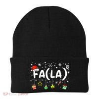 Women Fa (La)8 Funny Christmas Santa Fa La Math Teacher Gift Beanie thumb 0