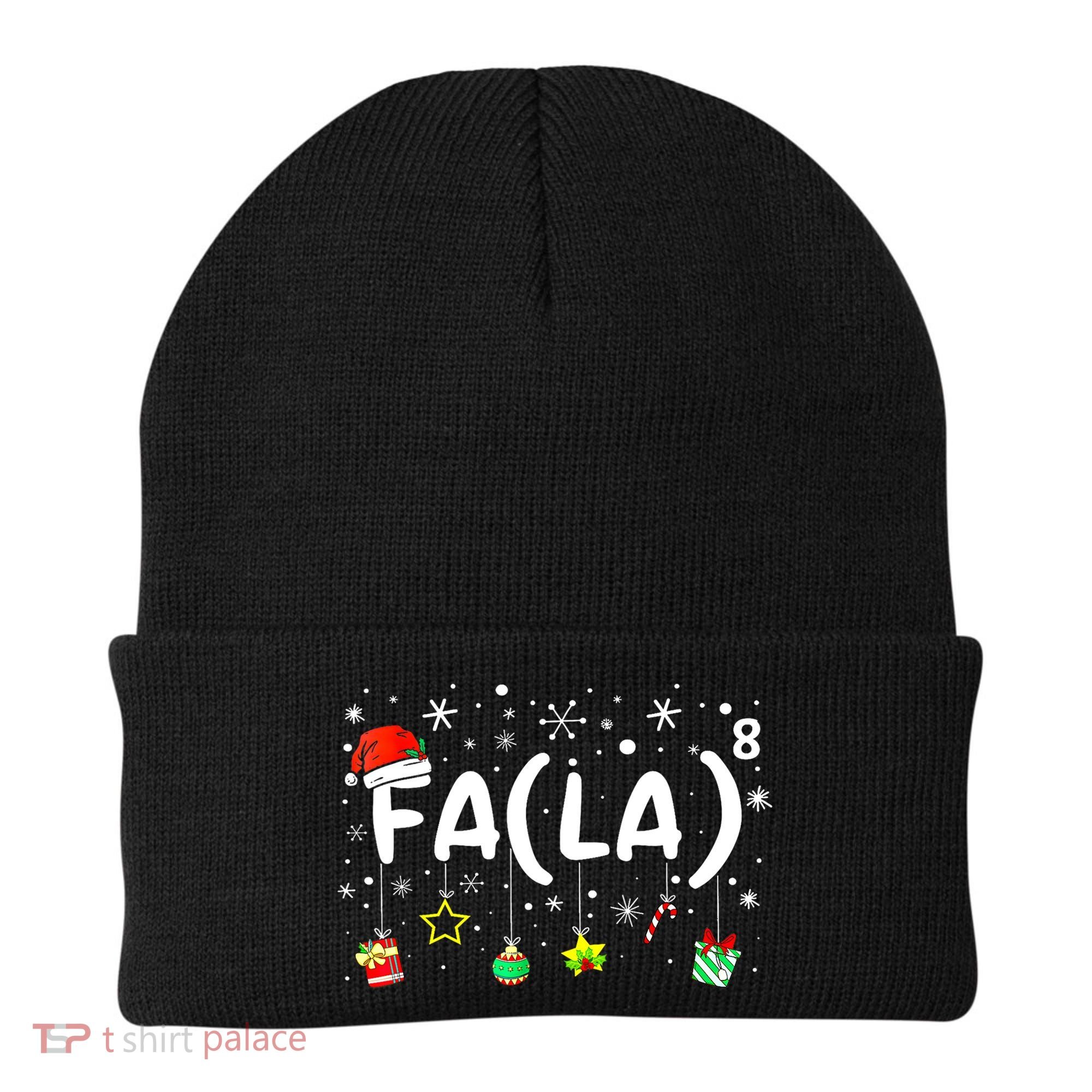 Women Fa (La)8 Funny Christmas Santa Fa La Math Teacher Gift Beanie