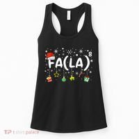 Women Fa (La)8 Funny Christmas Santa Fa La Math Teacher Gift Women's Tank Top thumb 0