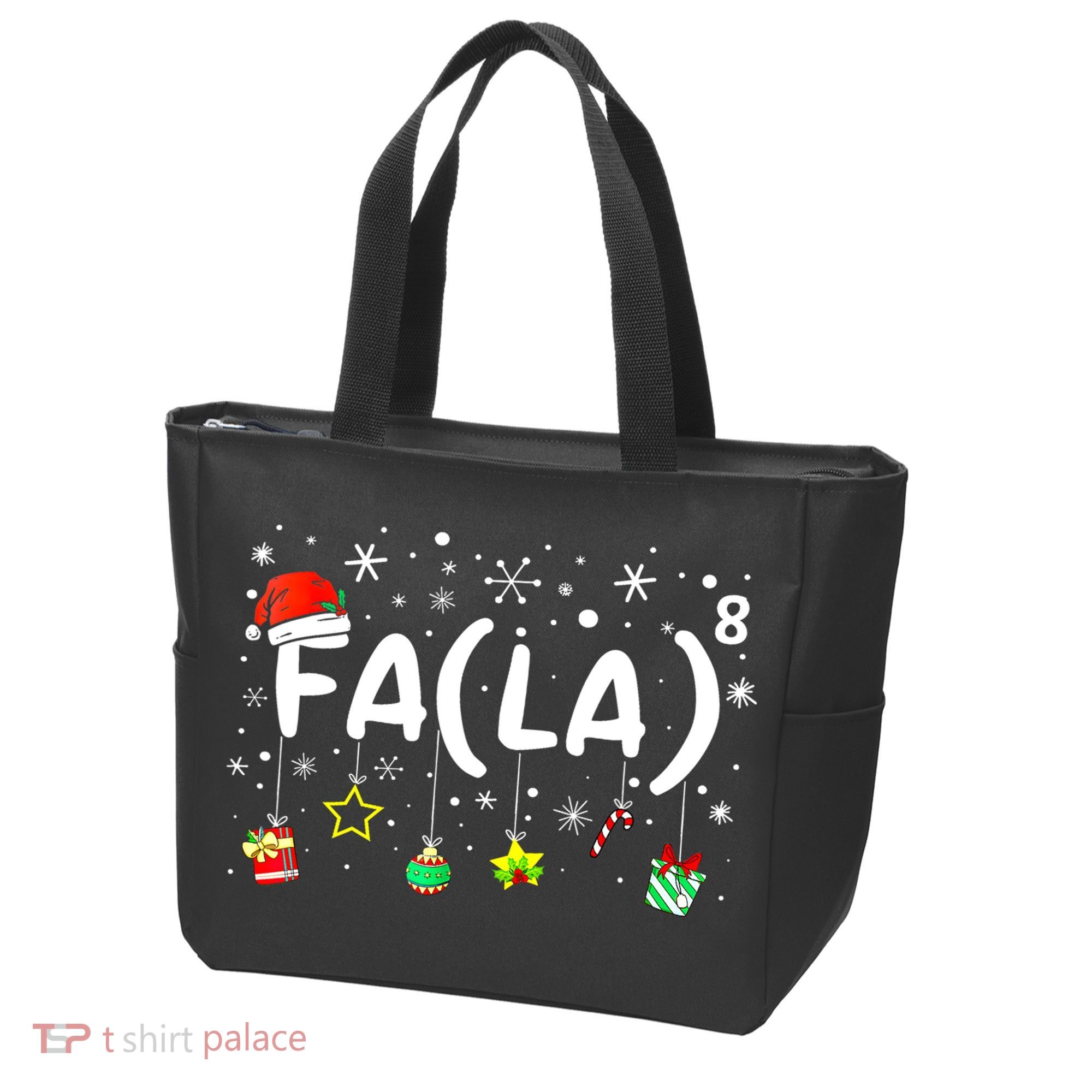 Women Fa (La)8 Funny Christmas Santa Fa La Math Teacher Gift Tote Bag