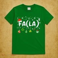Women Fa (La)8 Funny Christmas Santa Fa La Math Teacher Gift T-Shirt thumb 5