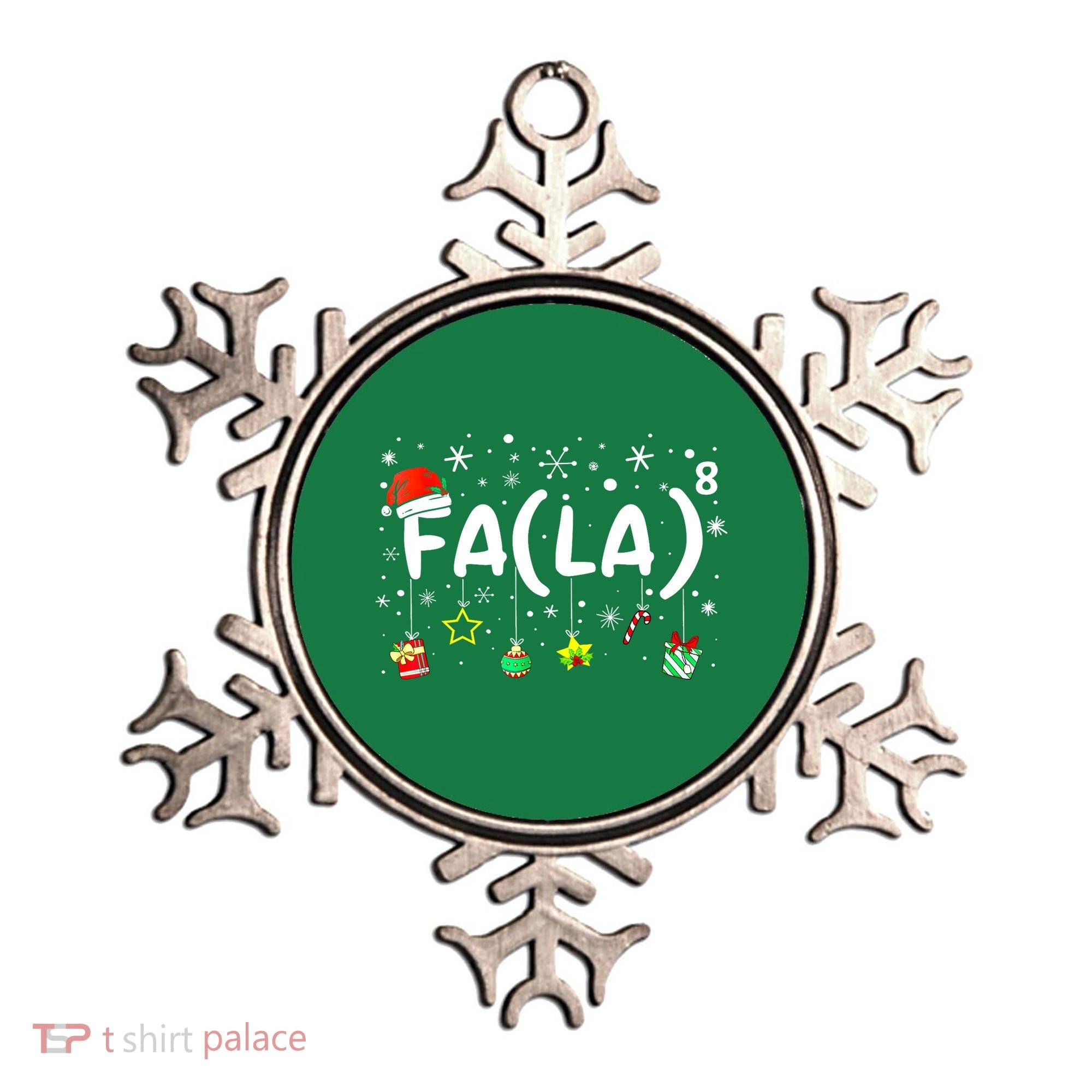 Women Fa (La)8 Funny Christmas Santa Fa La Math Teacher Gift Ornament