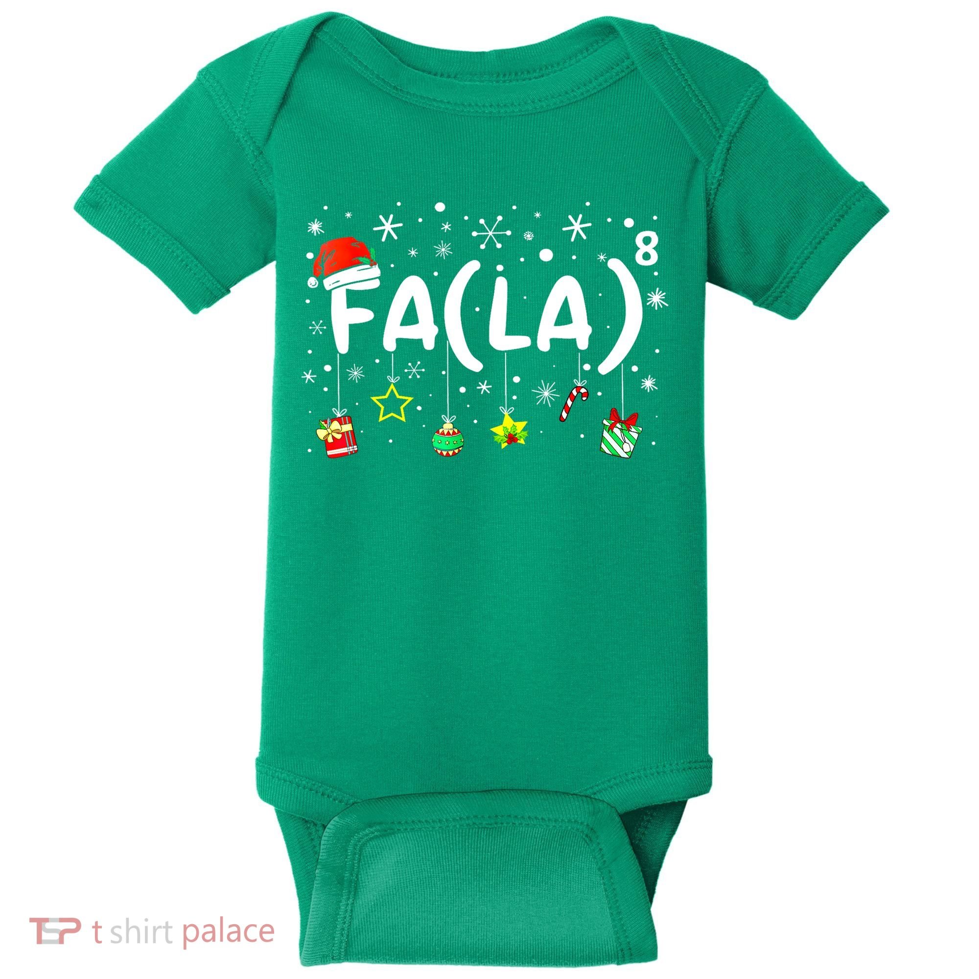 Women Fa (La)8 Funny Christmas Santa Fa La Math Teacher Gift Baby Bodysuit
