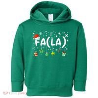 Women Fa (La)8 Funny Christmas Santa Fa La Math Teacher Gift Toddler Hoodie thumb 0