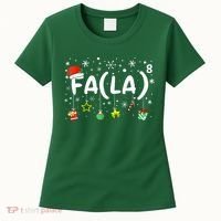 Women Fa (La)8 Funny Christmas Santa Fa La Math Teacher Gift Women's T-Shirt thumb 0