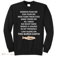 Woman Fear Me Fish Fear Me Turn Their Eyes Away From Me Gift Sweatshirt thumb 0