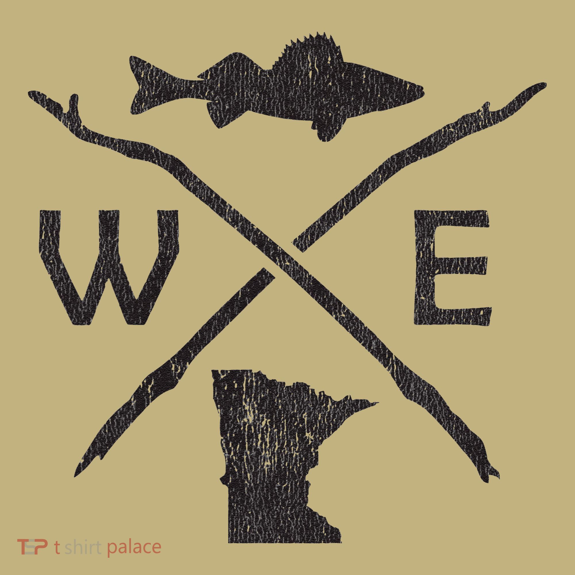 Walleye Fishing Minnesota Walleye Fishing Compass Gift Sweatshirt