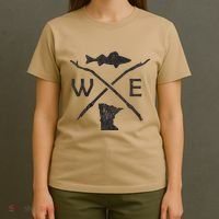 Walleye Fishing Minnesota Walleye Fishing Compass Gift T-Shirt thumb 4
