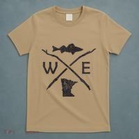 Walleye Fishing Minnesota Walleye Fishing Compass Gift T-Shirt thumb 5