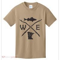 Walleye Fishing Minnesota Walleye Fishing Compass Gift Kids T-Shirt thumb 0