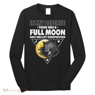 Werewolf Full Moon Werewolf Long Sleeve Shirt