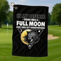 Werewolf Full Moon Werewolf Golf Towel thumb 1