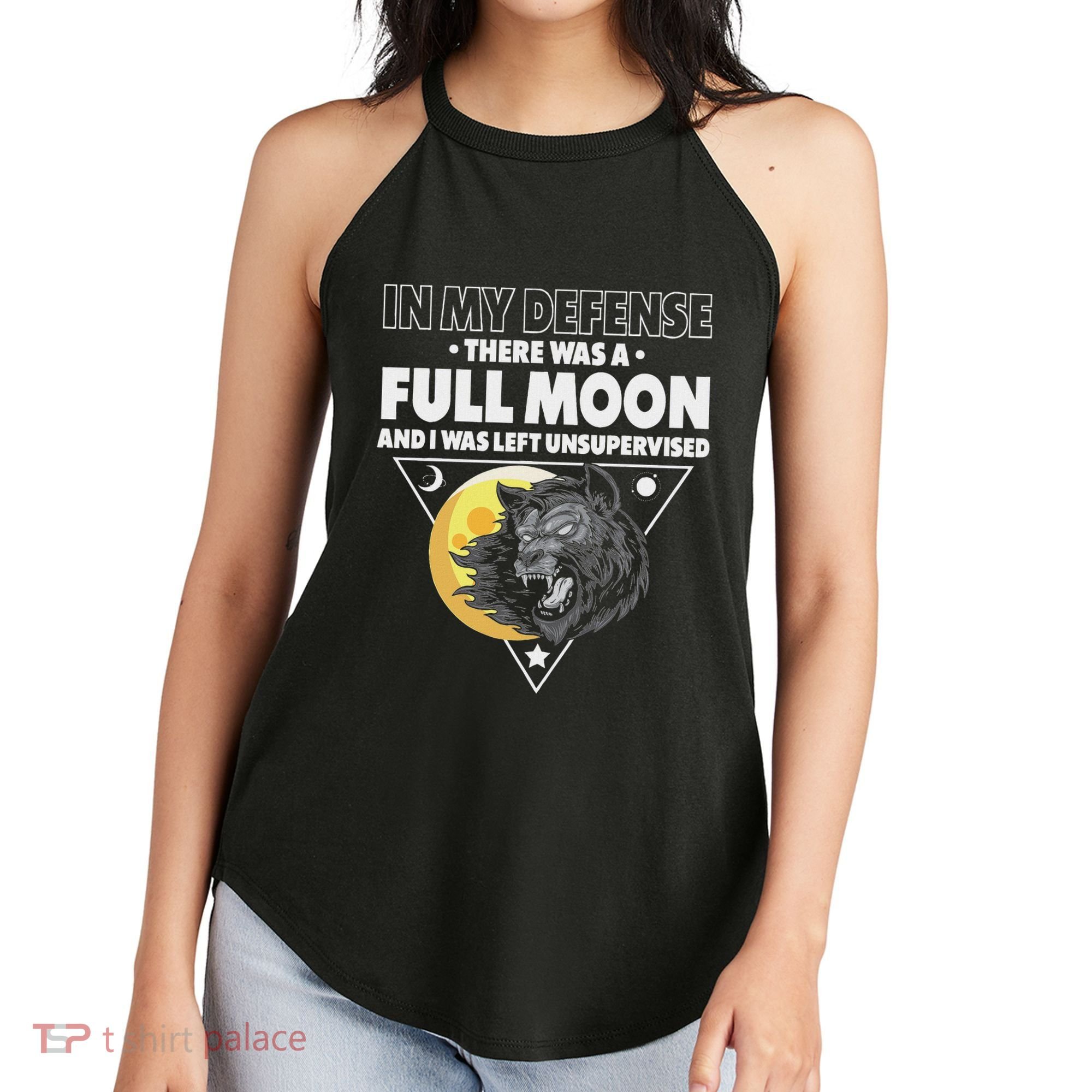 Werewolf Full Moon Werewolf Women's Perfect Tri Rocker Tank