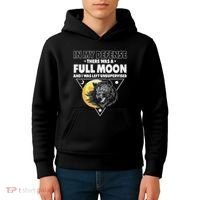 Werewolf Full Moon Werewolf Kids Hoodie thumb 4